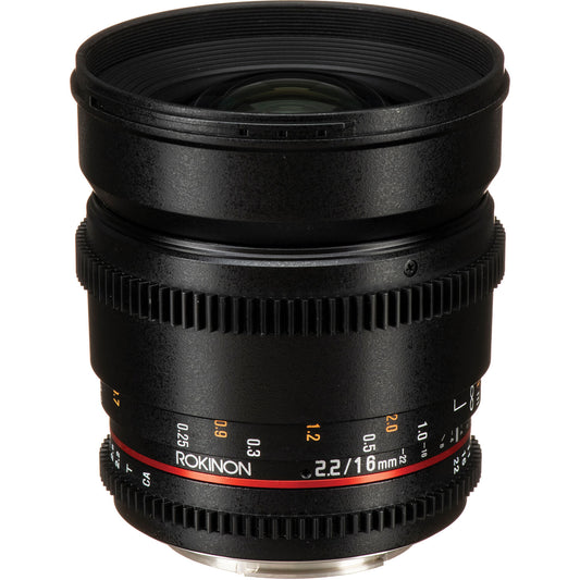 Rokinon 16mm T2.2 Cine DS Lens for Canon EF Mount for APS-C